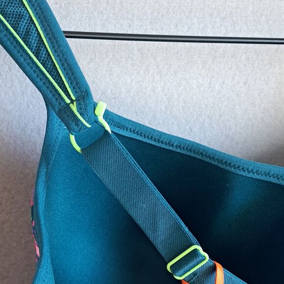 Panache Sport Women 38GG Bue Underwire High Impact Sports Bra  Fiesta Print - Picture 8 of 8